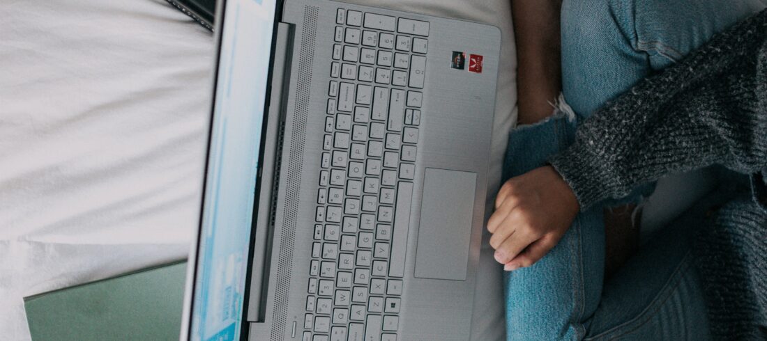 young entrepreneur working on her laptop