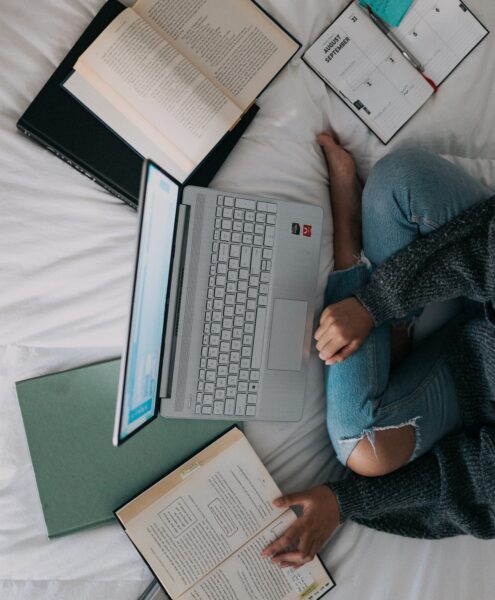 young entrepreneur working on her laptop