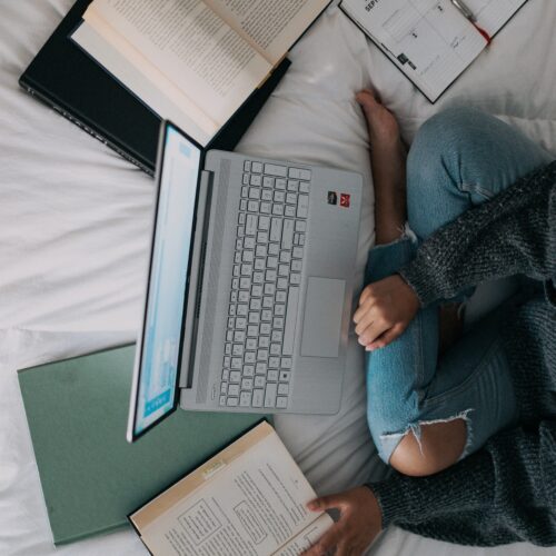 young entrepreneur working on her laptop