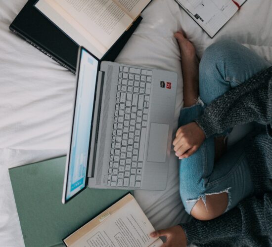 young entrepreneur working on her laptop