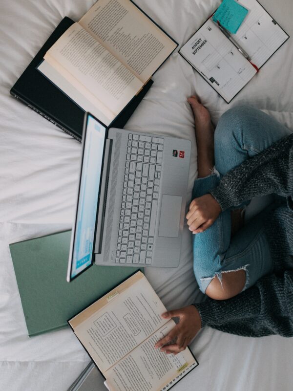 young entrepreneur working on her laptop