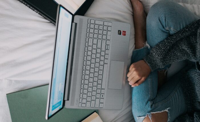 young entrepreneur working on her laptop