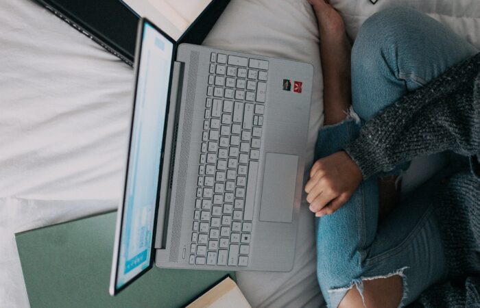 young entrepreneur working on her laptop