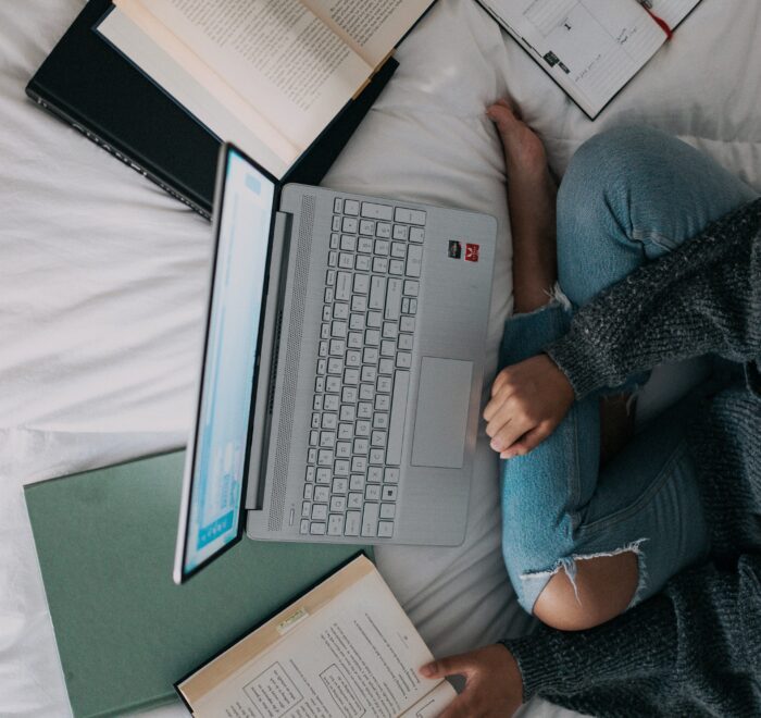 young entrepreneur working on her laptop