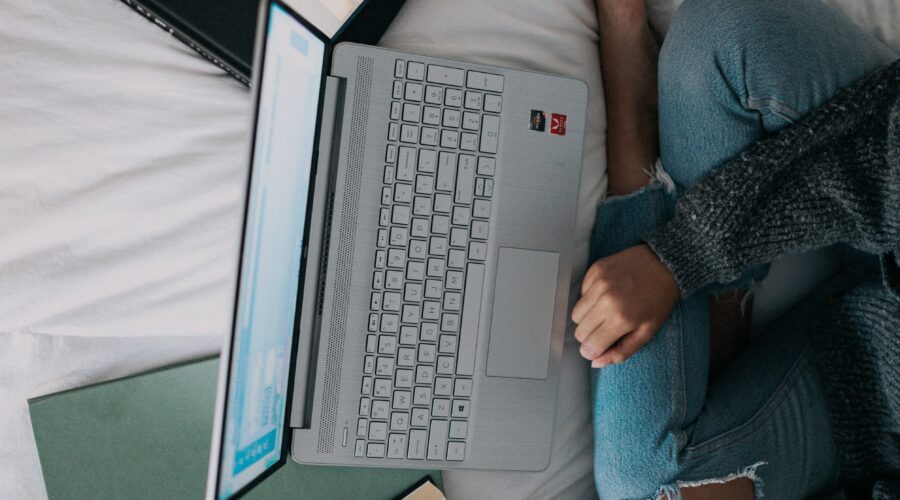 young entrepreneur working on her laptop