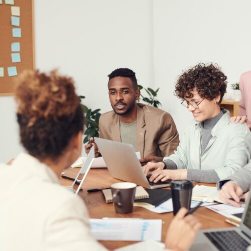 happy employees at a healthy workspace