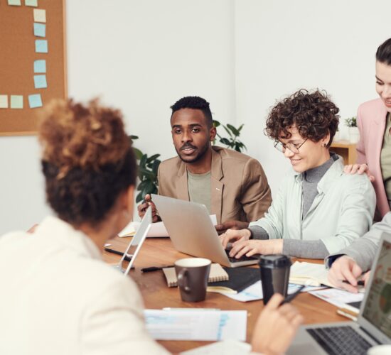 happy employees at a healthy workspace