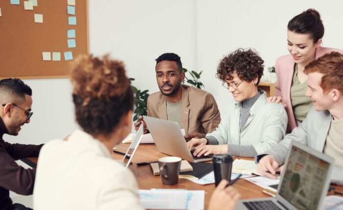 happy employees at a healthy workspace