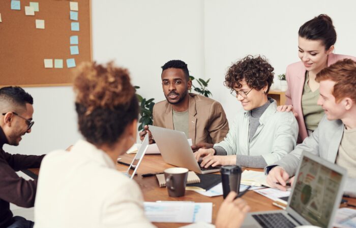 happy employees at a healthy workspace