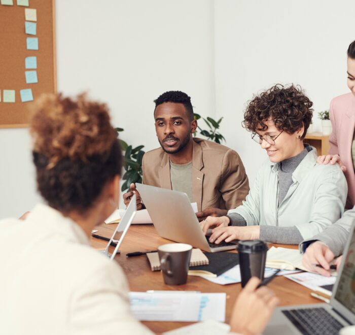 happy employees at a healthy workspace