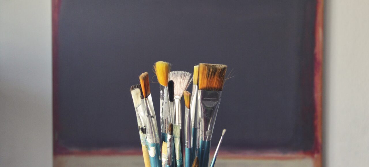 paint brushes; artists need college